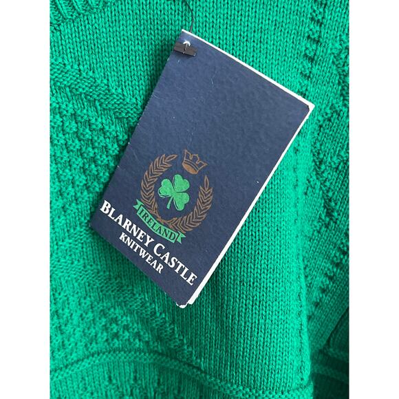 Blarney Castle Design Tis Himself Long Sleeve Pullover Sweater Green XXL NWT - Picture 5 of 9